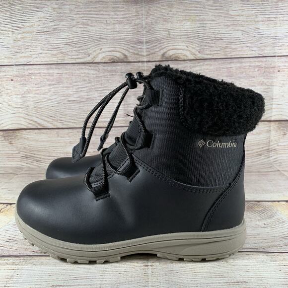 Columbia Moritza Youth Kids Size 3 Winter Snow Boots Insulated Boot BY9943-010 - Picture 1 of 9